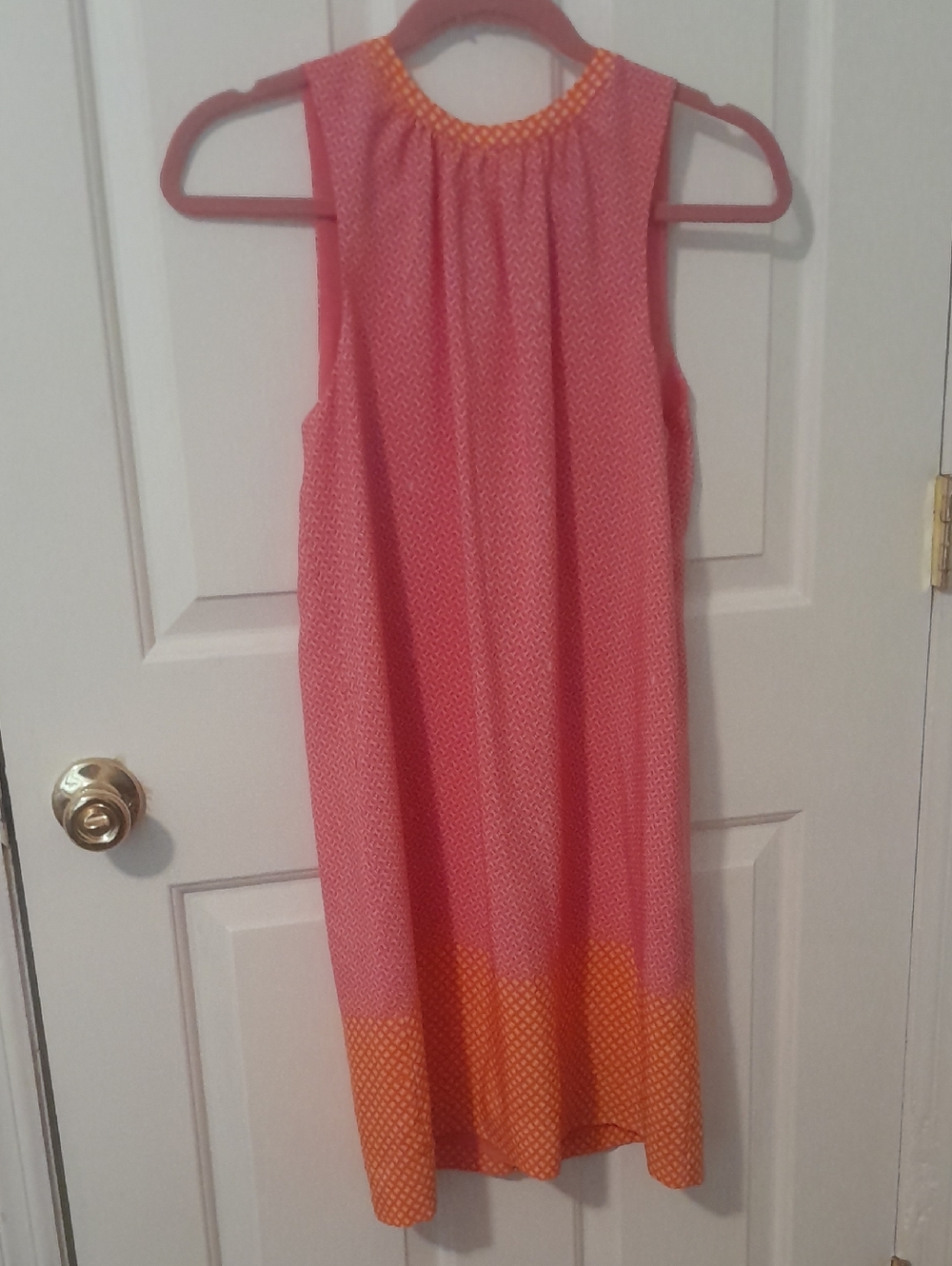 Vintage Juicy Couture Pink And Orange Dress Size 4.  Fully Lined